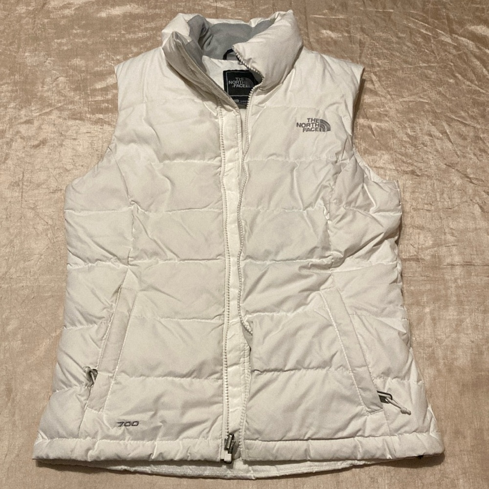 North Face 700 Vest White